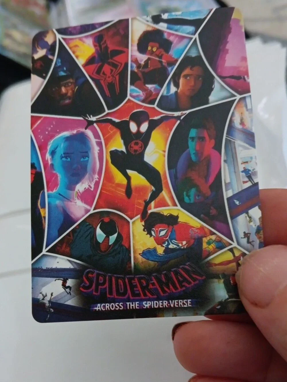 Marvel Spider-Man Trading Card — Red, Blue, Yellow